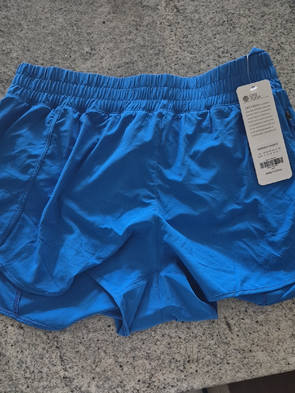 CRZ YOGA Bright Blue Women's Athletic Shorts